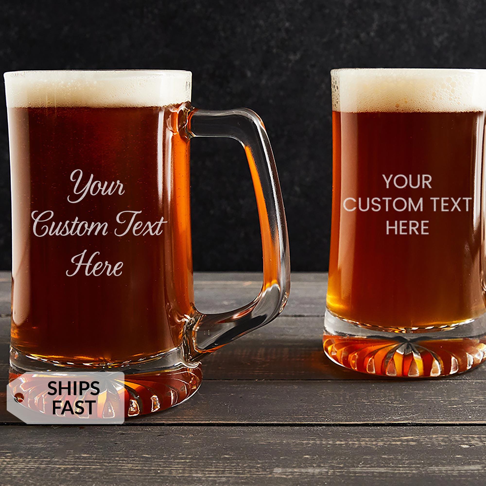 Custom Beer Rug Custom Beer Mug by Lifetime Creations: Engraved Beer Mug, Groomsmen ...