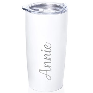 Engraved Personalized Stainless Steel Tumbler by Lifetime Creations: Insulated Coffee Travel Mug with Name 20 oz Travel Mug, Employee Gifts image 5