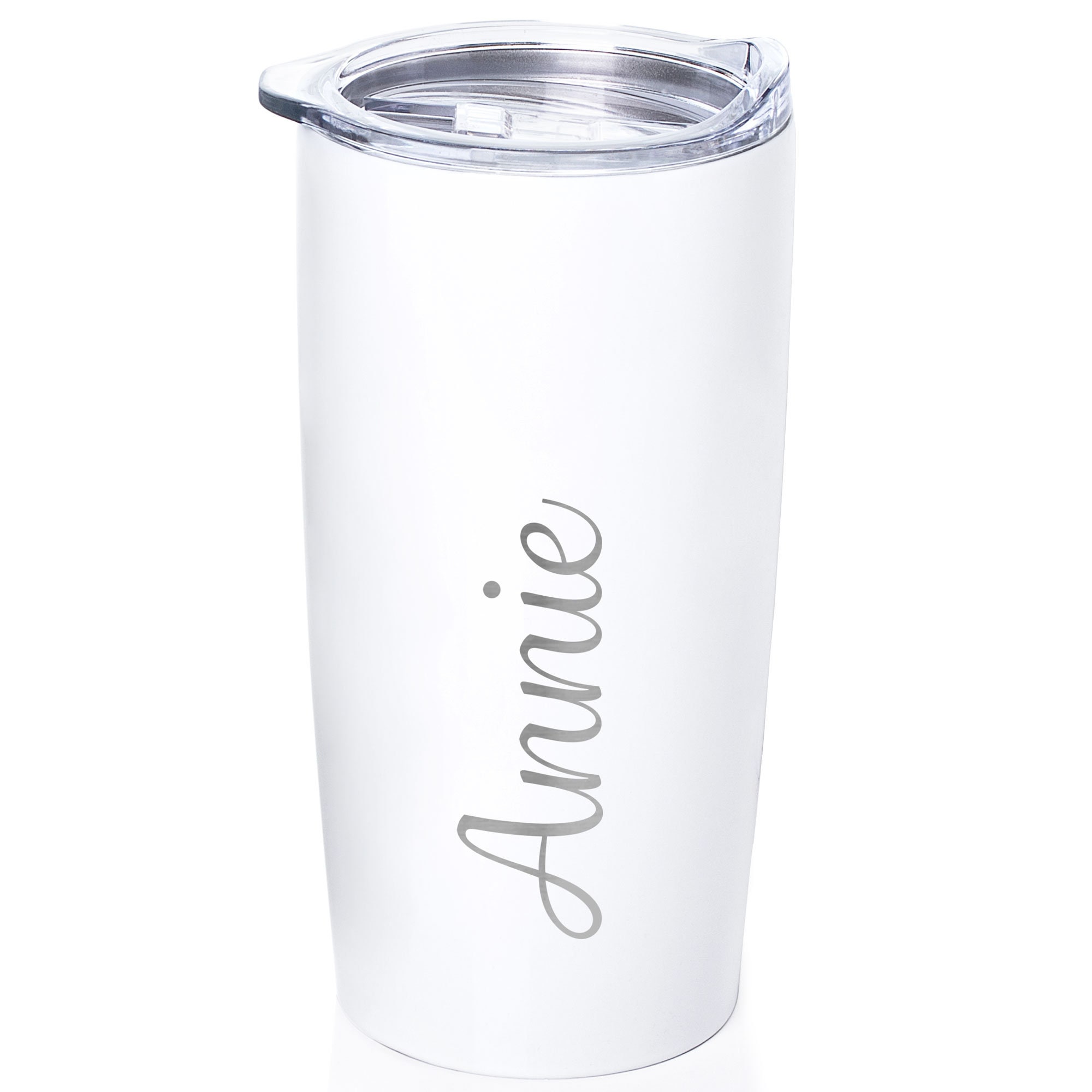 Personalized Tumbler with Engraved Name - 12 Designs, 20 Oz Coffee Tumbler  with Slider Lid, White, D…See more Personalized Tumbler with Engraved Name