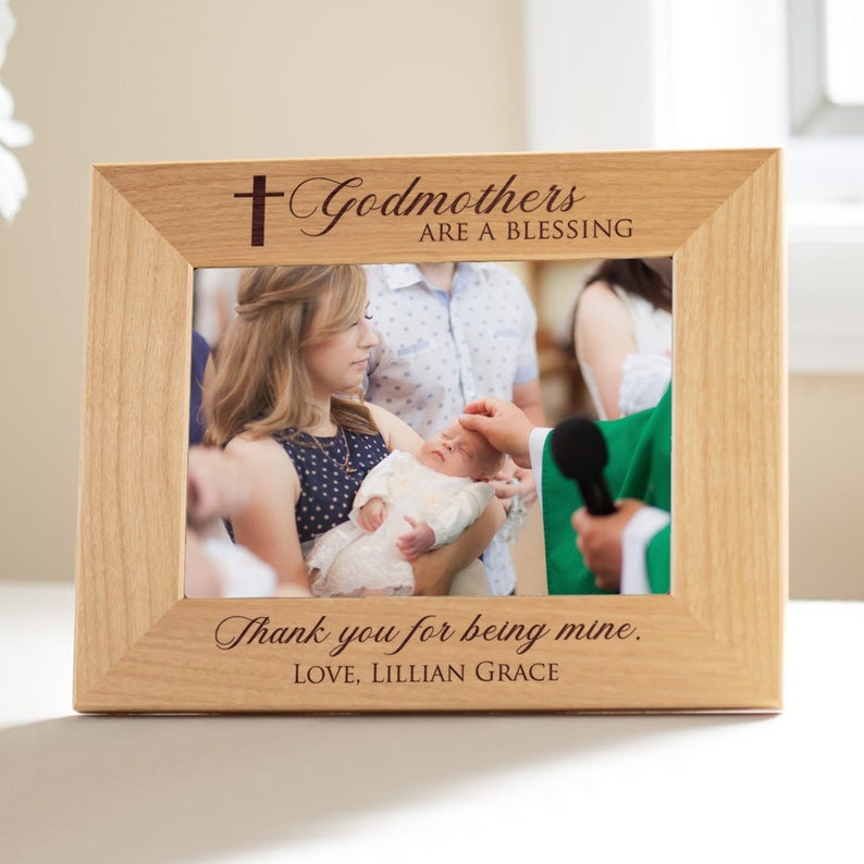 Personalized Godmother Picture Frame by Lifetime Creations Etsy