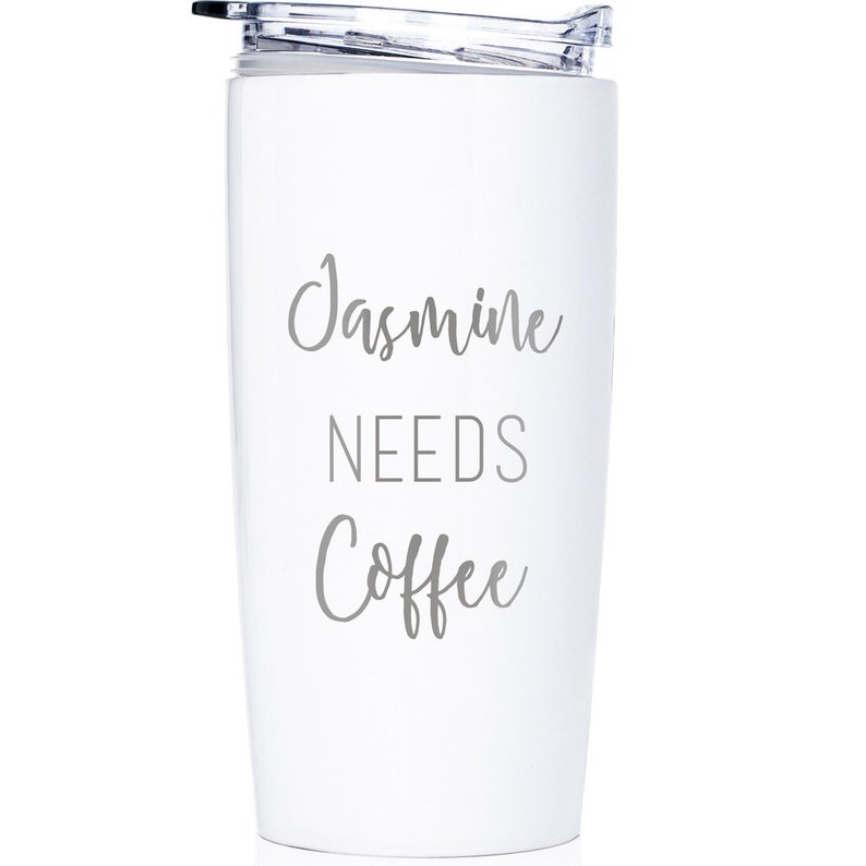 Custom Engraved Stainless Steel Coffee Tumbler by Lifetime Creations: Personalized Coffee Mug, Personalized Coffee Travel Mug SHIPS FAST image 8