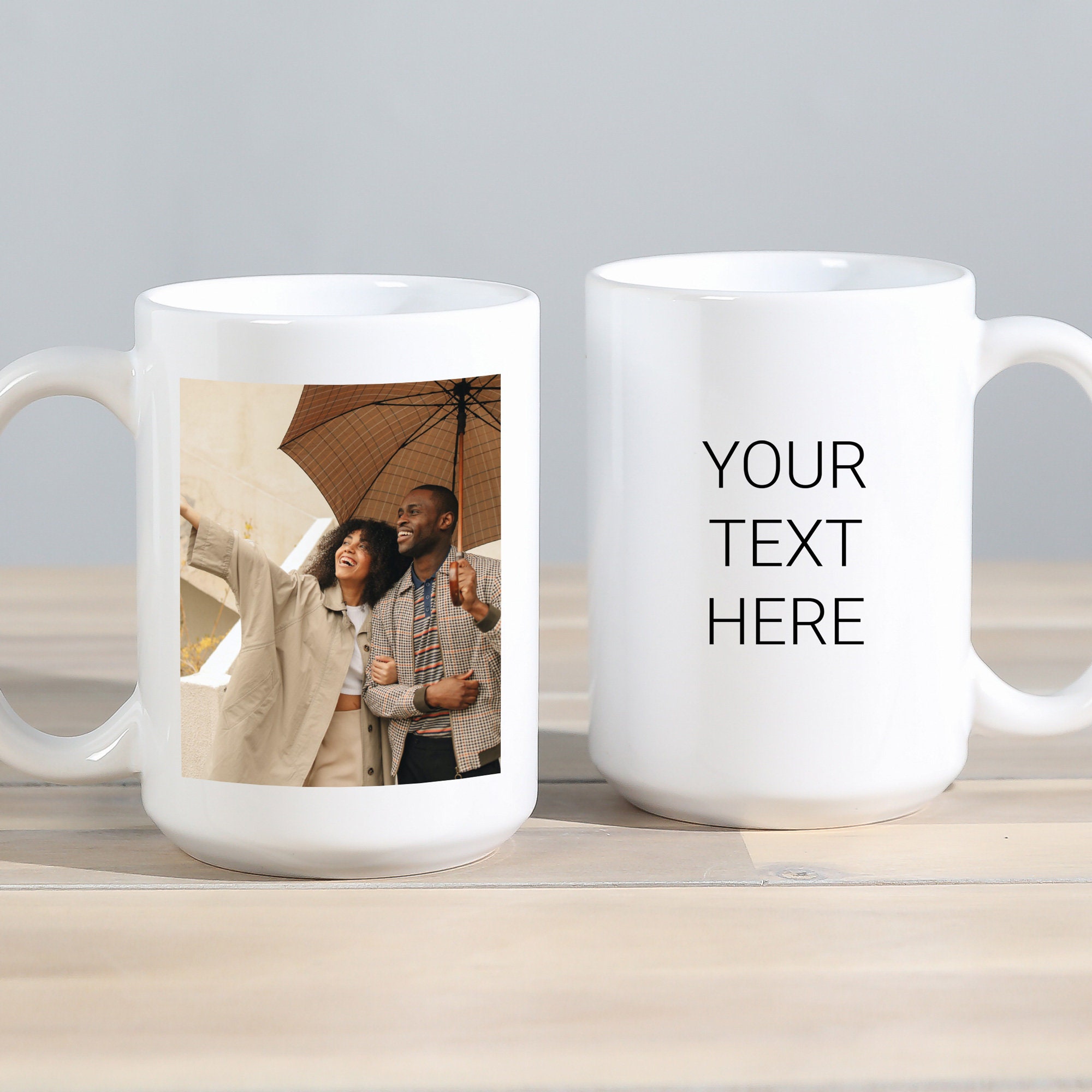 Discover Taza Personalizada Foto y Texto, Taza de Café, Regalo para Familia y Amigos