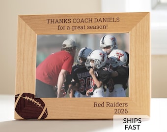 Personalized Football Coach Picture Frame by Lifetime Creations: Football Coach Gift, Football Coach Frame, Coach Gifts Thank You Coaches