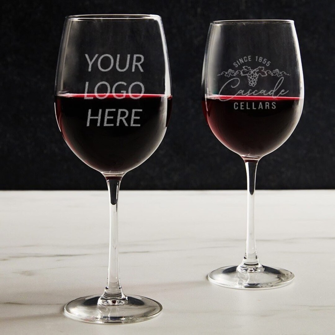 Bulk Custom Engraved Wine Glasses With Logo by Lifetime Etsy