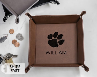 Personalized Clemson Tigers Valet Tray by Lifetime Creations: Licensed Clemson Merch, Clemson Gifts, Clemson Bound, Graduation Gifts