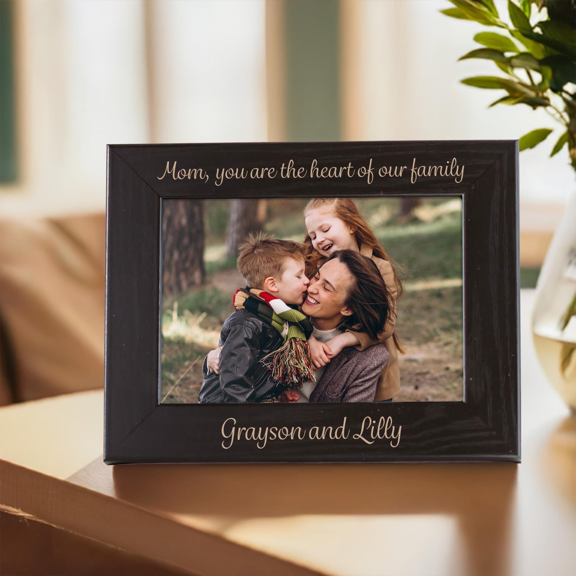 Personalized Picture Frame With Custom Text & Font (black) by Lifetime ...