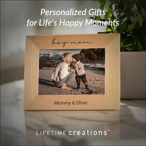 Personalized Boy Mom Picture Frame by Lifetime Creations: Engraved Mother's Day Frame, Mother's Day Gift from Son, ENGRAVED IN USA Bild 12