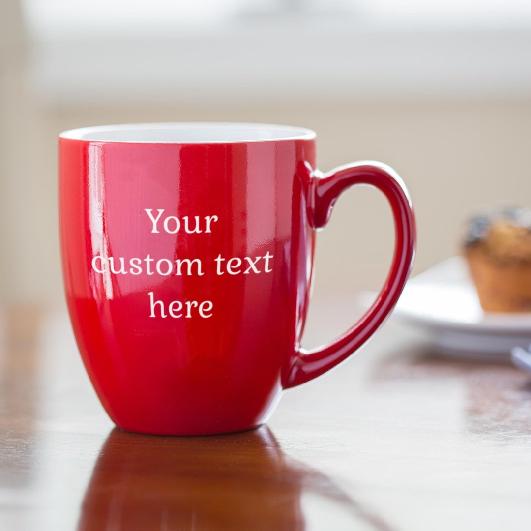 Personalized Engraved Create Your Own Coffee Mug Large Etsy