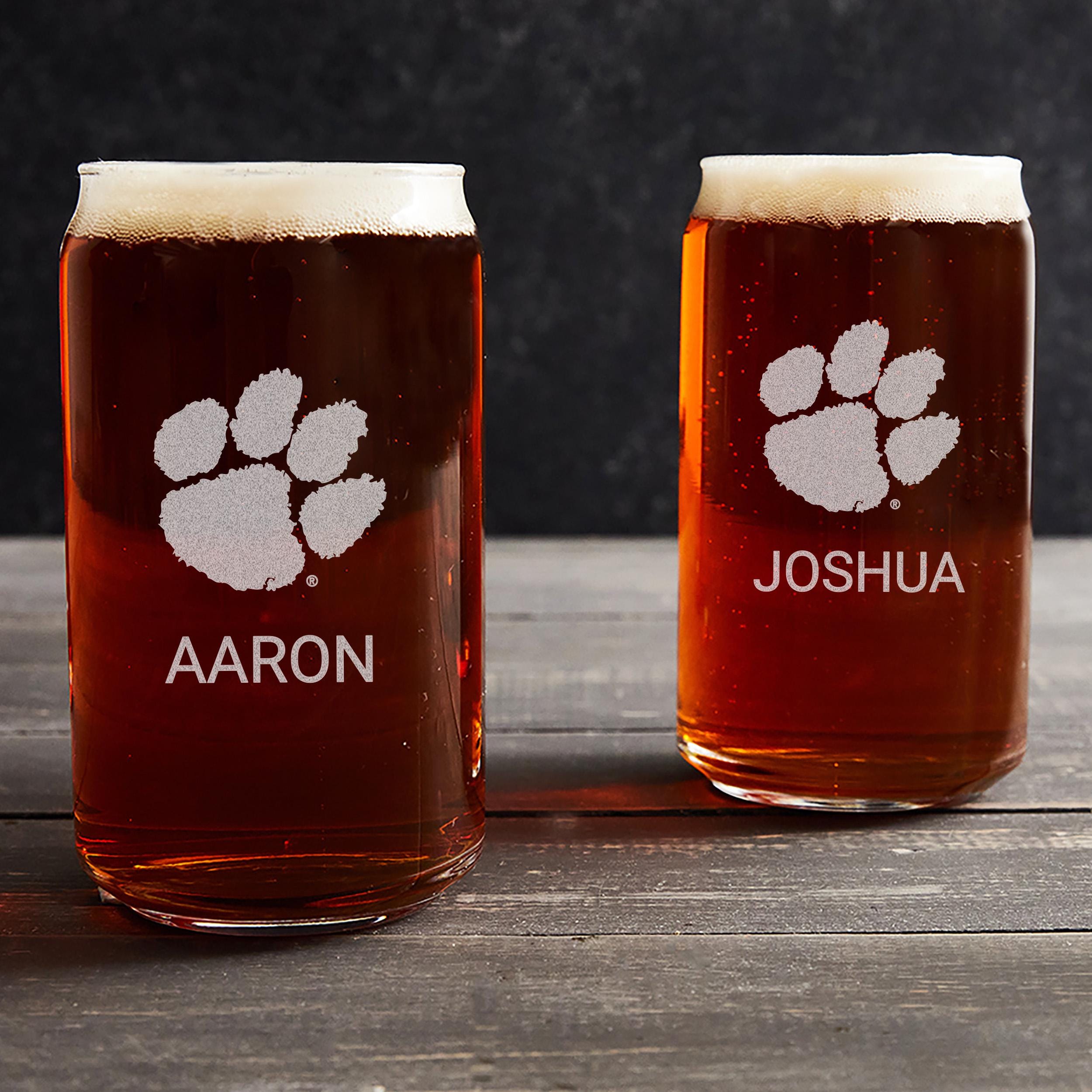 Lifetime Creations Personalized Clemson Tigers Stemless Wine Glass - Officially Licensed, Engraved Stemless Wine Glass, Custom Graduation Gift for Her, Football Fan, Alumni, Made in USA