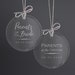 Personalized Wedding Ornament for Parents by Lifetime Creations: Christmas Ornament Parents of the Bride and Groom, Wedding Gift 