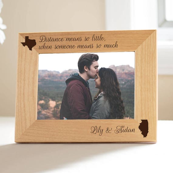 Personalized Long Distance Love Picture Frame By Lifetime Image 0