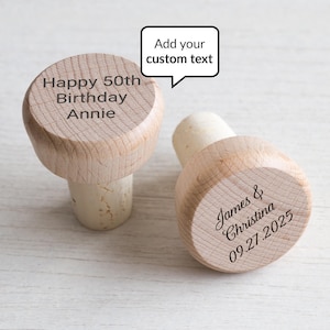 Bulk Create Your Own Personalized Wine Stoppers by Lifetime Creations: Engraved Wine Corks, Wedding Wine Stopper Favors, Wine Cork Favors