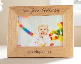 Marco de fotos personalizado para el primer cumpleaños: Regalo personalizado para el primer cumpleaños, marco de fotos para el primer cumpleaños, regalo para el primer cumpleaños, ENVÍO RÁPIDO