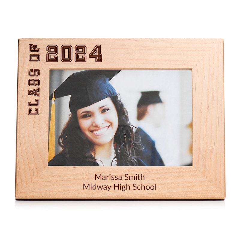 Personalized Graduation Picture Frame by Lifetime Creations: Class of 2024, Gift for Grad, Graduation Gift Idea, College Grad SHIPS FAST image 3