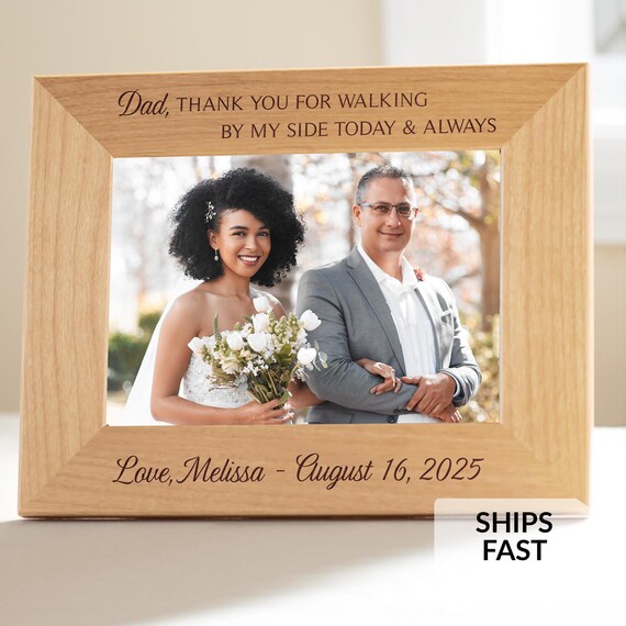 Photo Frame Wedding Gift For Father In Law Step Dad Wedding Gift