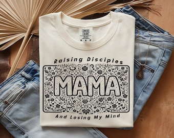 Mama Shirt Gift for Mom, Floral Mama Shirt, Aesthetic Mom Tee, Cute Mom Gift, Motherhood Shirt, Birthday Gift for Mom, Vintage Mama Shirt