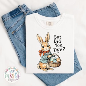 Ma hai tinto la maglietta Comfort Colors? - Maglietta divertente con coniglietto pasquale, grafica gotica retrò