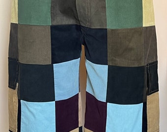 Patchwork Pants - Etsy