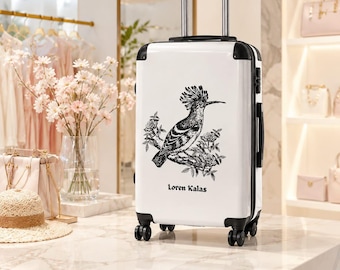 Loren Kalas™ Harjalintu Voyage-koffer | Tijdloze Botanical Travel Art koffer met harde schaal