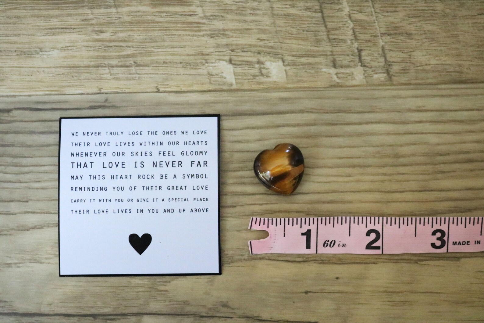 Memorial Gift Memory Stone Grief Loss Worry Stone Pocket Etsy