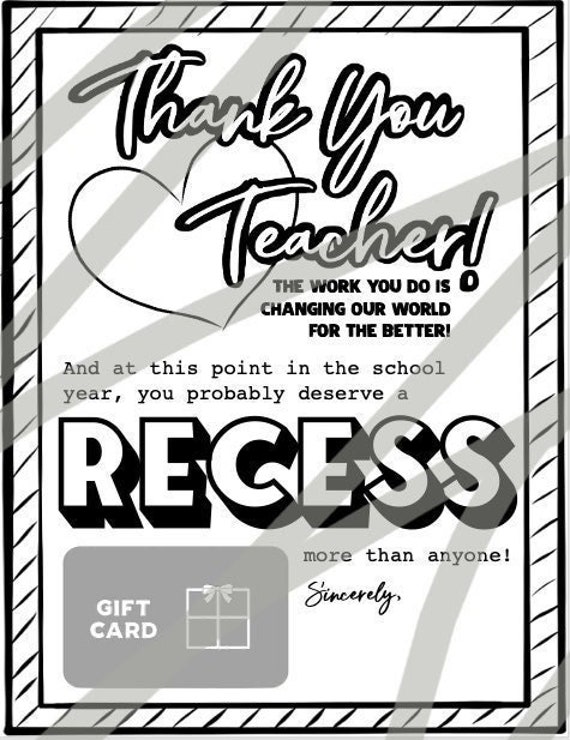 Teacher Appreciation Gift Poem Coloring Page Printable PDF - Etsy