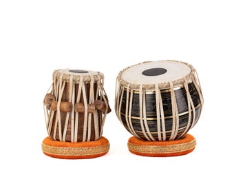 Set di tabla artigianale / Dayan in legno e kit di batteria Bayan in metallo nero
