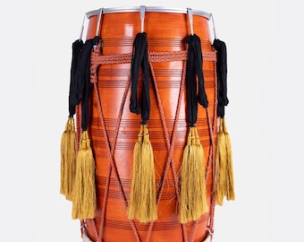 Bhangra Dhol Drum handgemaakte houten Punjabi dhol voor festivals muziekinstrument