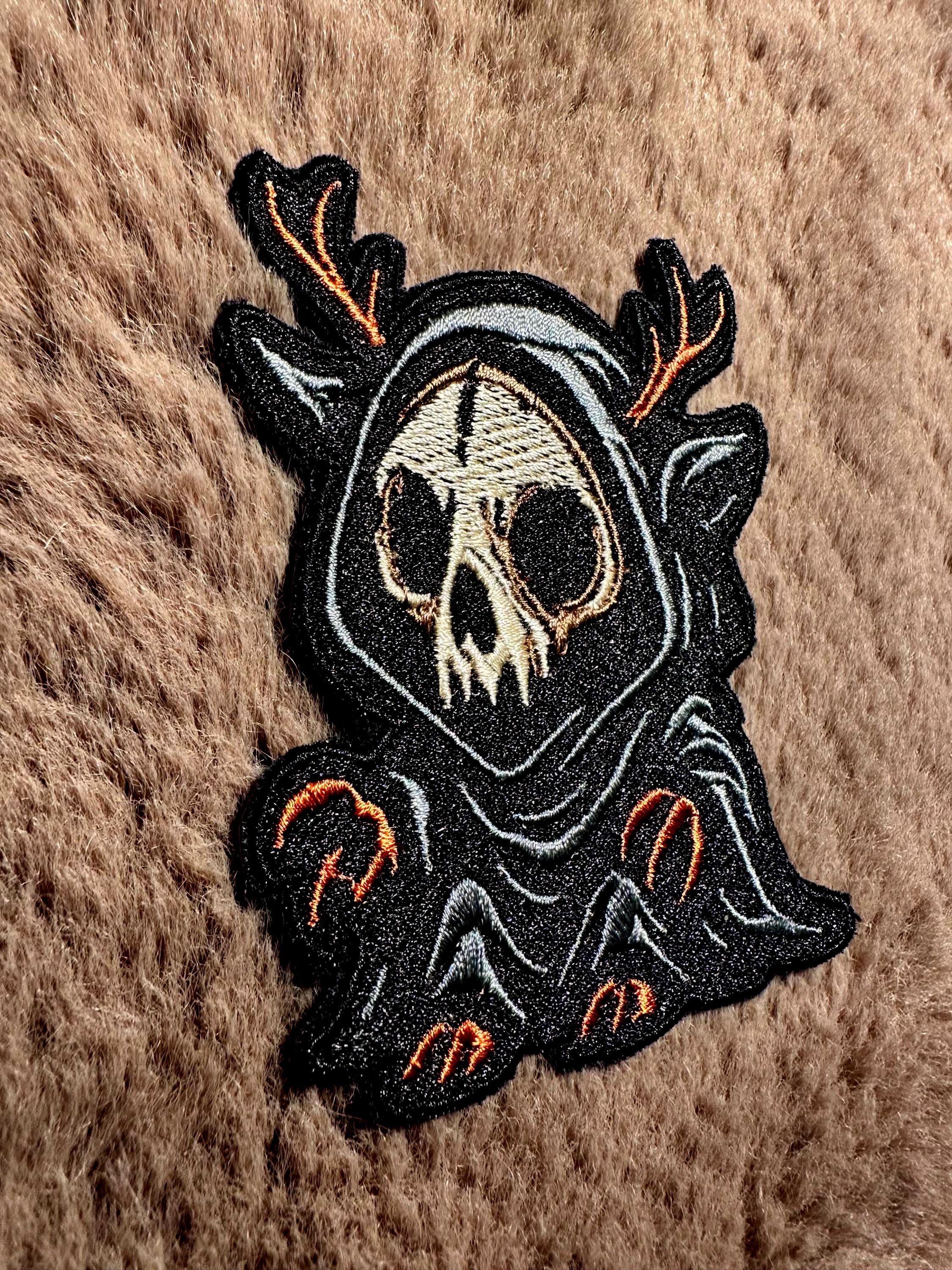 Wendigo Embroidered Patch – Cryptid Available in Iron-on/hook and Loop ...