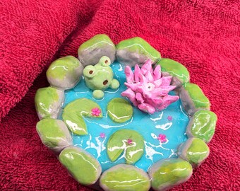 Froschteich Räucherstäbchenhalter