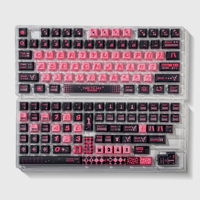 Chess Keycaps Keyboard Chess Creative 146 Keycaps, Cherry PBT Custom Pattern Keycaps ...