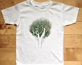 Children's "Think Tree" screen printed t-shirt