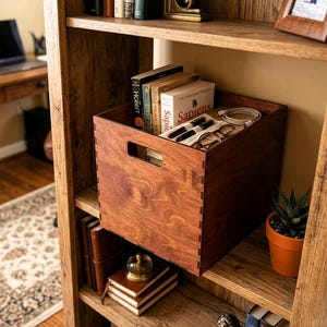 Laser Cut Cube Organizer Plans, Plywood Storage Box SVG (Digital Download)
