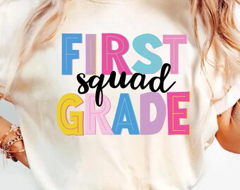 Grade Level Squad Shirt, First Day of School Gift, Teacher Team Gift, Grade Level Crew Shirt