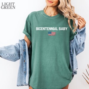 Bicentennial Baby Shirt, Retro 1976 Birthday Tee, Turning 50 T-Shirt, July 4 Birthday Shirt, Vintage Independence Day Tee image 8