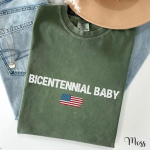 Bicentennial Baby Shirt, Vintage 1976 Birthday Tee, Turning 50 T-Shirt, July 4 Birthday Shirt, Retro Independence Day Tee zdjęcie 9