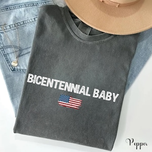 Bicentennial Baby Shirt, Retro 1976 Birthday Tee, Turning 50 T-Shirt, July 4 Birthday Shirt, Vintage Independence Day Tee image 4