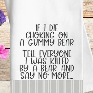 Funny Gummy Bear Kitchen Saying Embroidery Design (Digital Download)