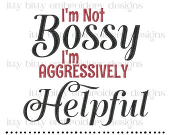 I'm Not Bossy Embroidery Designs, Kitchen Embroidery Designs, Embroidery Designs, Funny Embroidery Patterns, Tea Towel Design, Dish Towel