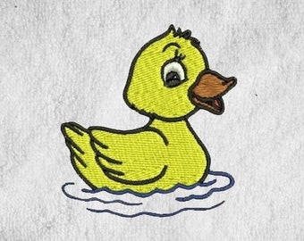 Rubber Ducky Machine Embroidery Design: Fill Stitch (4x4 & 5x7 Hoop)