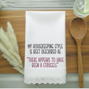 Diseño divertido para bordar en una toalla de cocina: "He cocinado para la gente" (descarga digital) imagen 3