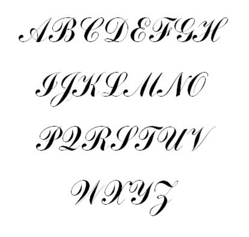 Script Font Embroidery Design
