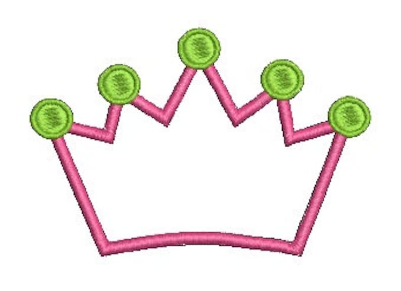 Crown applique crown birthday crown design embroidery  etsy Crown applique crown birthday crown design embroidery  etsy