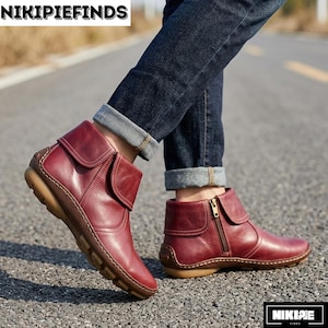 No Heel Flat Boots - Etsy