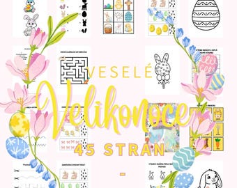 Velikonoční aktivity pro děti (3–6 let) | 43 stran PDF k tisku