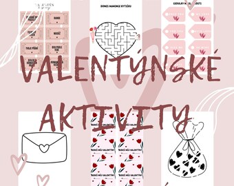 Valentýnské aktivity pro děti – PDF balíček (25 stran)