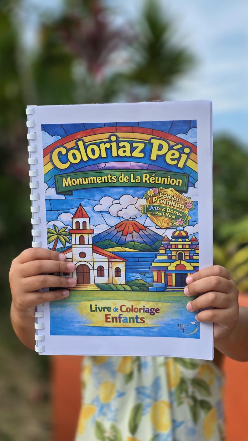 Coloring Book Kids – Coloriaz Péi Monuments | The Reunion Activity Book PDF image 2