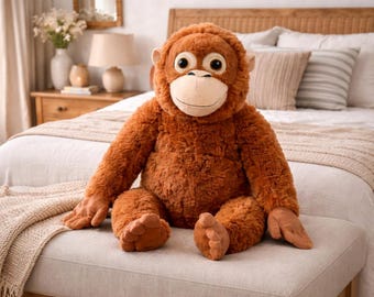 IKEA DJUNGELSKOG Orang Utan Plüschtier - Großer weicher Affe ""Punch"" Authentisch Original Geschenk."