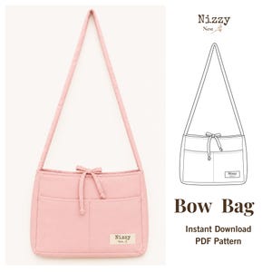 Bow Bag Sewing Pattern: Beginner-Friendly Video Tutorial (PDF Download)
