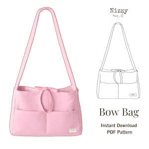 Bow Bag Sewing Pattern: Beginner-Friendly Video Tutorial (PDF Download)