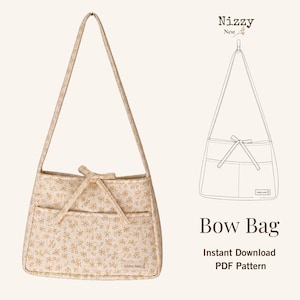 Bow Bag Sewing Pattern: Beginner-Friendly Video Tutorial (PDF Download)